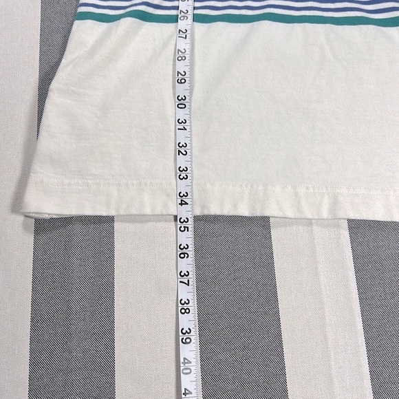 Nautical Breton Stripe Cotton Shift Dress Boat Neck Coastal Preppy XL - Picture 8 of 11